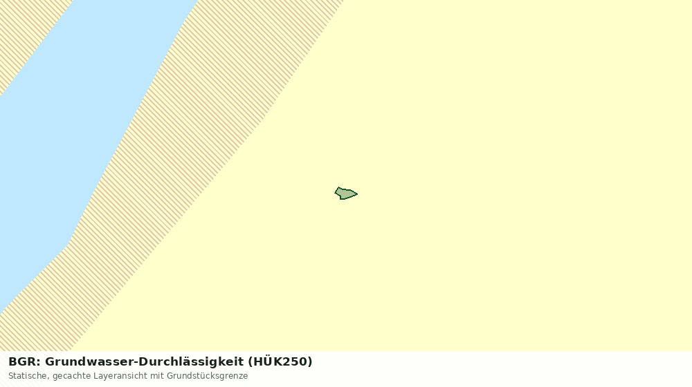 Statische Kartenansicht: BGR: Grundwasser-Durchlässigkeit (HÜK250)