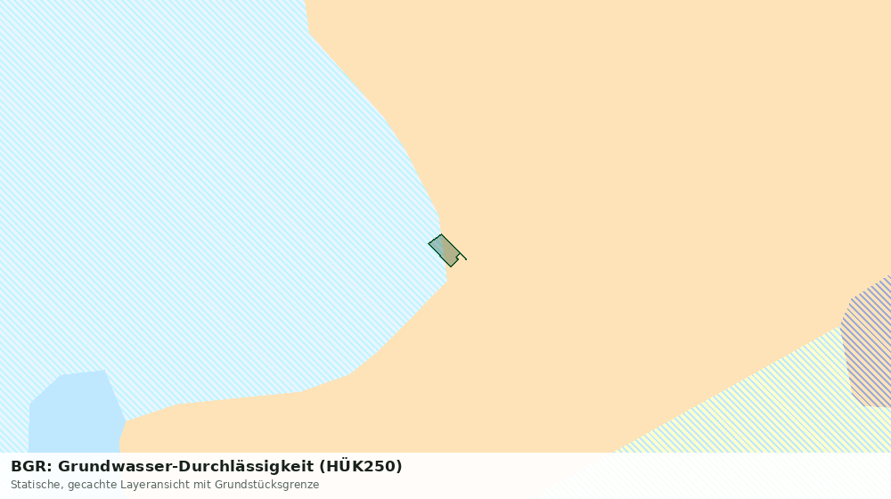 Statische Kartenansicht: BGR: Grundwasser-Durchlässigkeit (HÜK250)