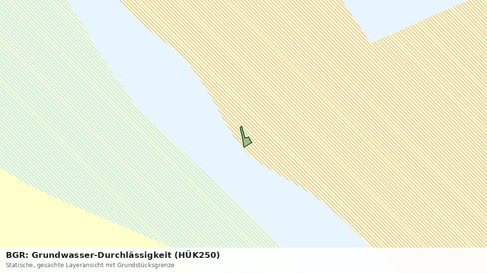 Statische Kartenansicht: BGR: Grundwasser-Durchlässigkeit (HÜK250)