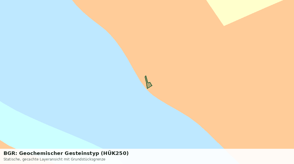 Statische Kartenansicht: BGR: Geochemischer Gesteinstyp (HÜK250)