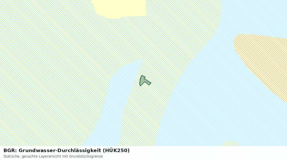 Statische Kartenansicht: BGR: Grundwasser-Durchlässigkeit (HÜK250)