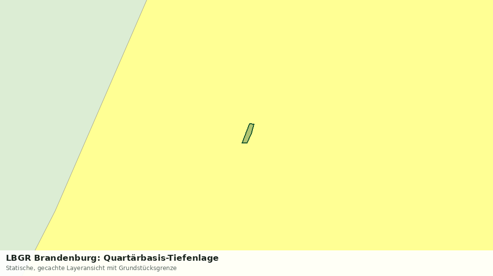 Statische Kartenansicht: LBGR Brandenburg: Quartärbasis-Tiefenlage