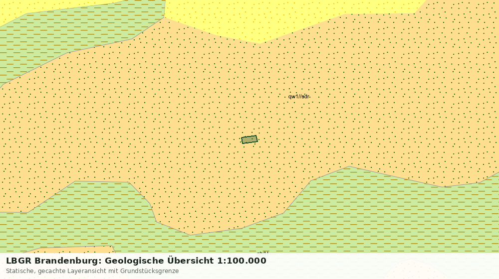 Statische Kartenansicht: LBGR Brandenburg: Geologische Übersicht 1:100.000