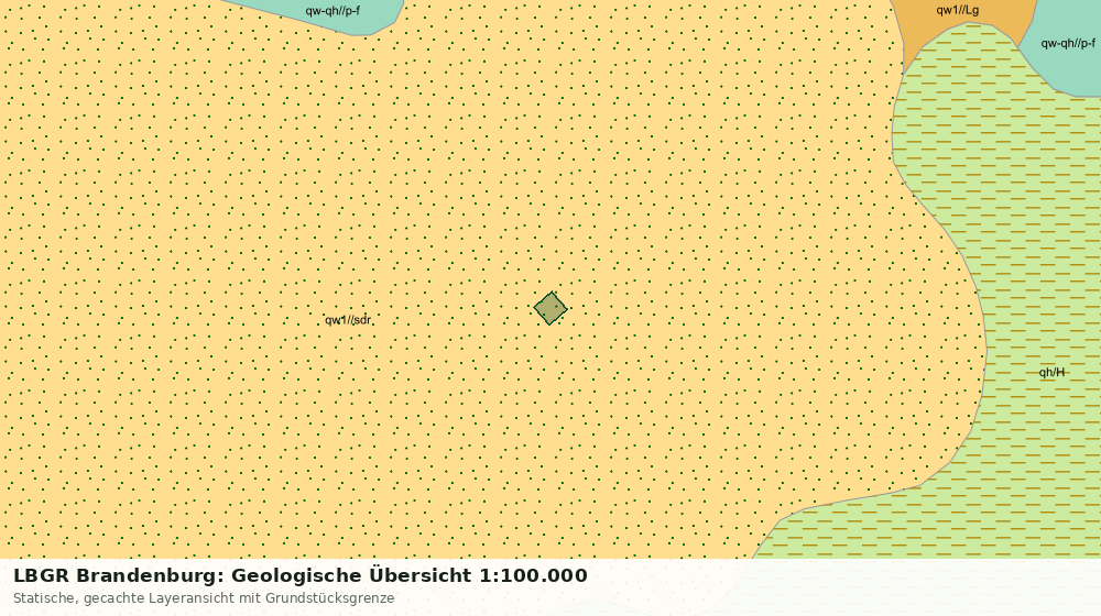 Statische Kartenansicht: LBGR Brandenburg: Geologische Übersicht 1:100.000