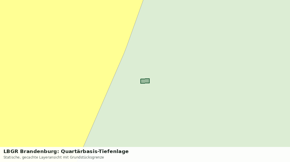 Statische Kartenansicht: LBGR Brandenburg: Quartärbasis-Tiefenlage