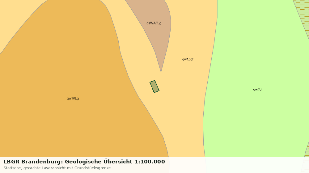 Statische Kartenansicht: LBGR Brandenburg: Geologische Übersicht 1:100.000