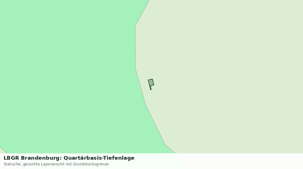 Statische Kartenansicht: LBGR Brandenburg: Quartärbasis-Tiefenlage