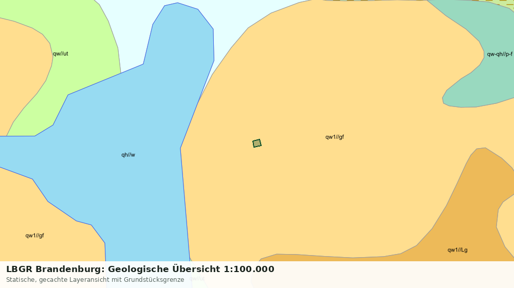 Statische Kartenansicht: LBGR Brandenburg: Geologische Übersicht 1:100.000