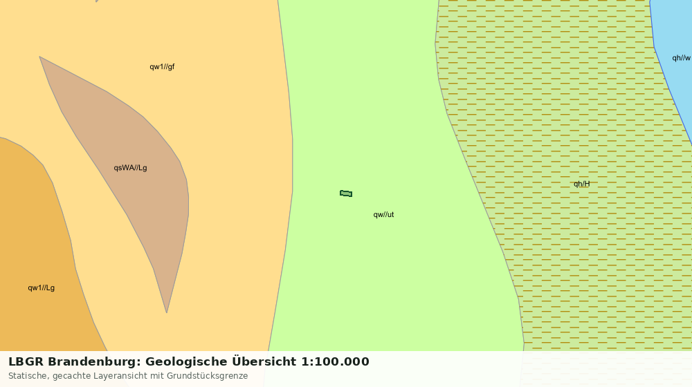 Statische Kartenansicht: LBGR Brandenburg: Geologische Übersicht 1:100.000
