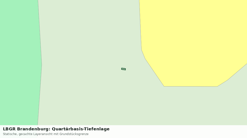Statische Kartenansicht: LBGR Brandenburg: Quartärbasis-Tiefenlage
