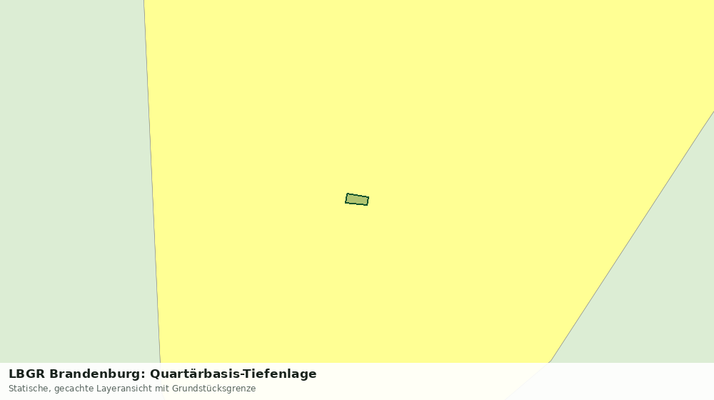 Statische Kartenansicht: LBGR Brandenburg: Quartärbasis-Tiefenlage