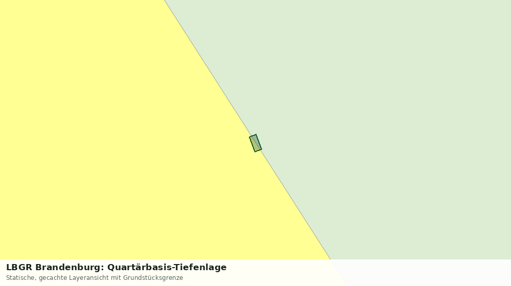 Statische Kartenansicht: LBGR Brandenburg: Quartärbasis-Tiefenlage