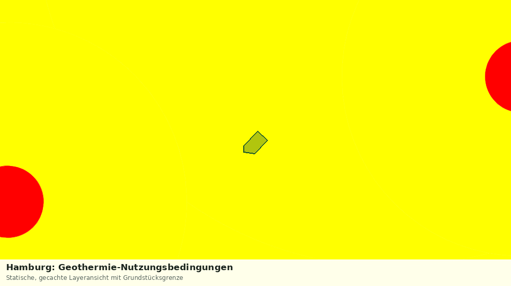 Statische Kartenansicht: Hamburg: Geothermie-Nutzungsbedingungen