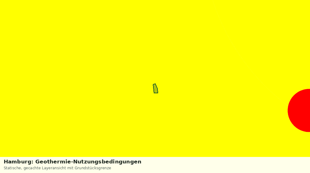 Statische Kartenansicht: Hamburg: Geothermie-Nutzungsbedingungen