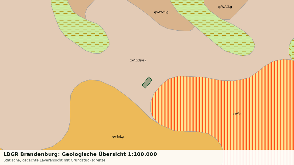 Statische Kartenansicht: LBGR Brandenburg: Geologische Übersicht 1:100.000