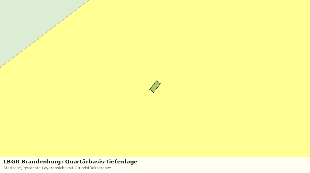 Statische Kartenansicht: LBGR Brandenburg: Quartärbasis-Tiefenlage