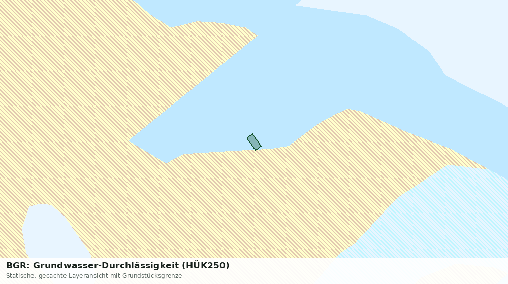 Statische Kartenansicht: BGR: Grundwasser-Durchlässigkeit (HÜK250)