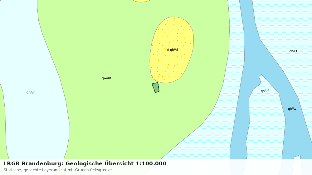 Statische Kartenansicht: LBGR Brandenburg: Geologische Übersicht 1:100.000