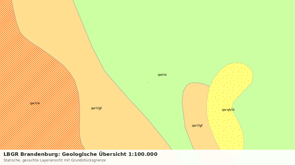 Statische Kartenansicht: LBGR Brandenburg: Geologische Übersicht 1:100.000