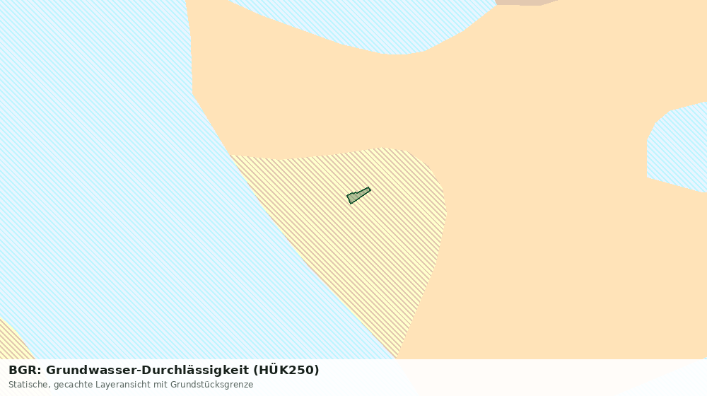 Statische Kartenansicht: BGR: Grundwasser-Durchlässigkeit (HÜK250)