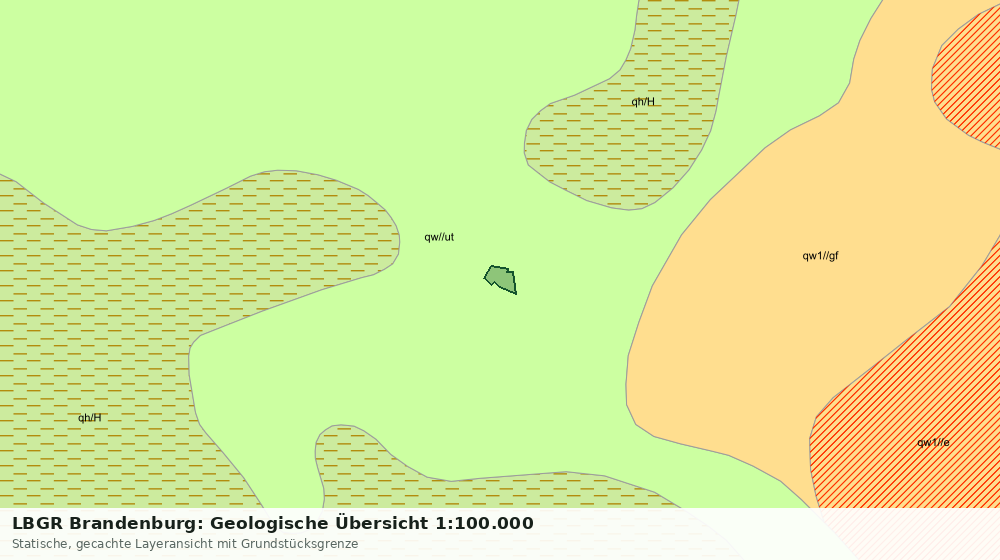 Statische Kartenansicht: LBGR Brandenburg: Geologische Übersicht 1:100.000