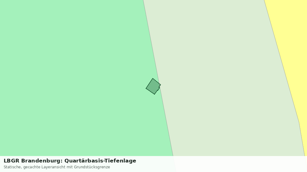 Statische Kartenansicht: LBGR Brandenburg: Quartärbasis-Tiefenlage