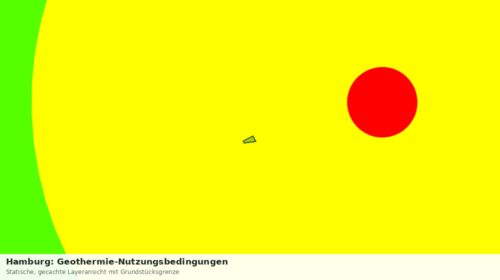 Statische Kartenansicht: Hamburg: Geothermie-Nutzungsbedingungen