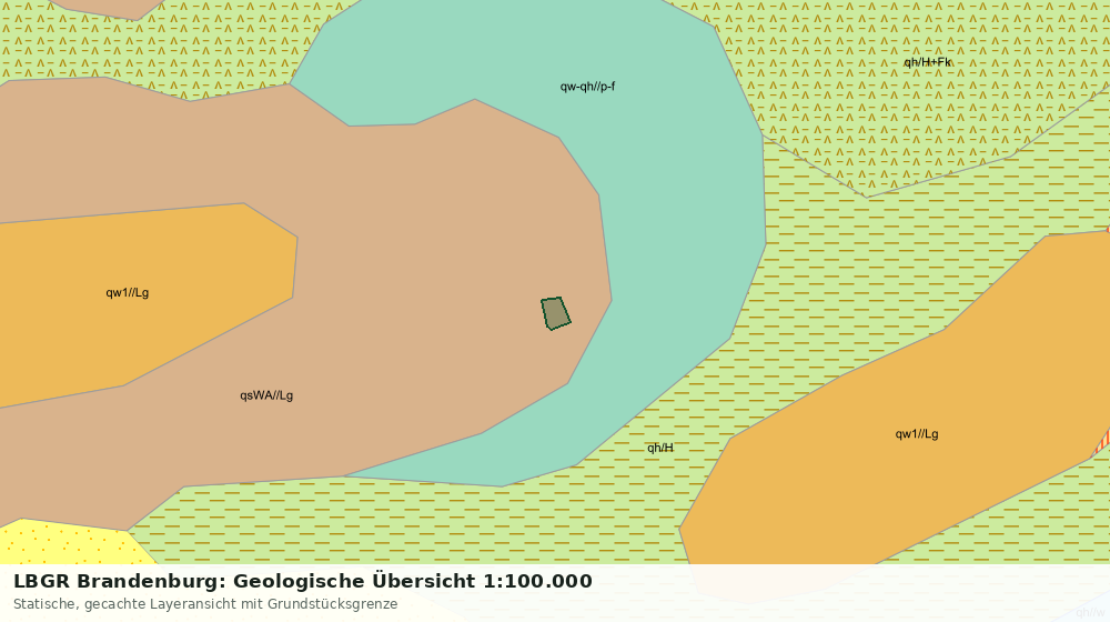Statische Kartenansicht: LBGR Brandenburg: Geologische Übersicht 1:100.000