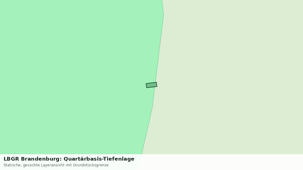Statische Kartenansicht: LBGR Brandenburg: Quartärbasis-Tiefenlage
