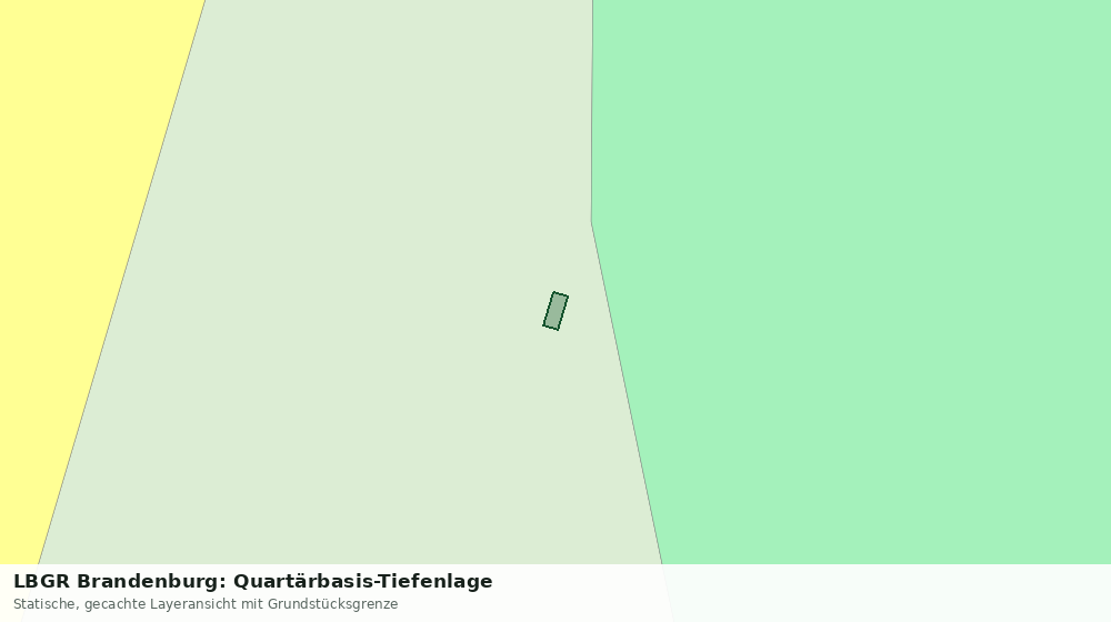 Statische Kartenansicht: LBGR Brandenburg: Quartärbasis-Tiefenlage