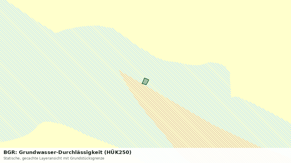 Statische Kartenansicht: BGR: Grundwasser-Durchlässigkeit (HÜK250)