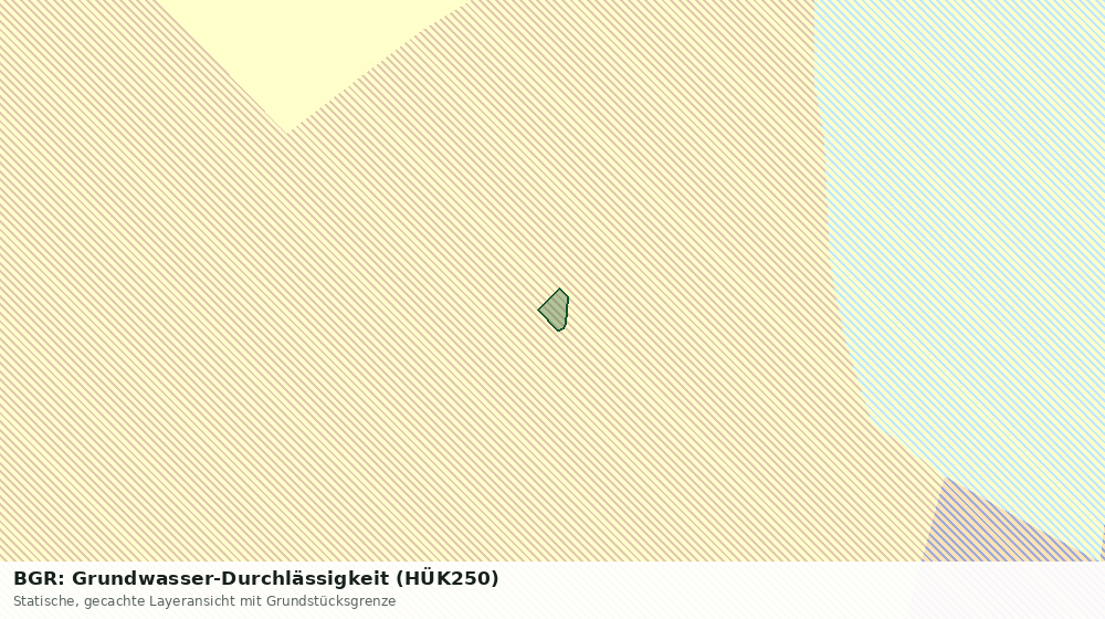 Statische Kartenansicht: BGR: Grundwasser-Durchlässigkeit (HÜK250)