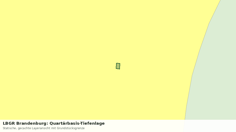Statische Kartenansicht: LBGR Brandenburg: Quartärbasis-Tiefenlage