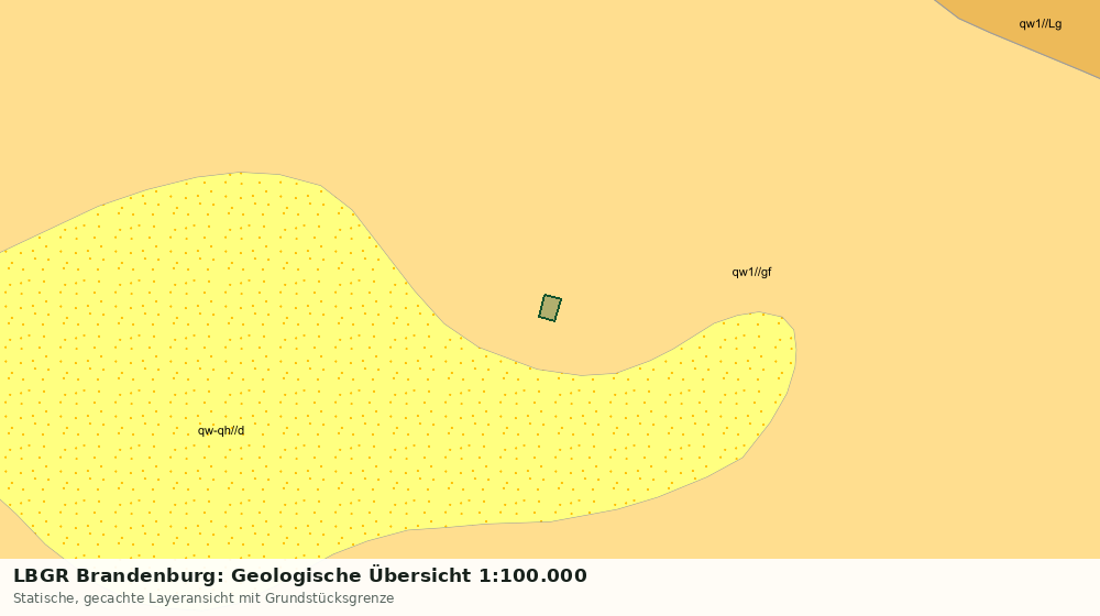 Statische Kartenansicht: LBGR Brandenburg: Geologische Übersicht 1:100.000