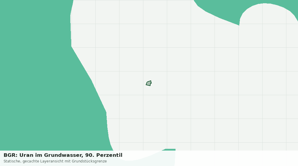Statische Kartenansicht: BGR: Uran im Grundwasser, 90. Perzentil