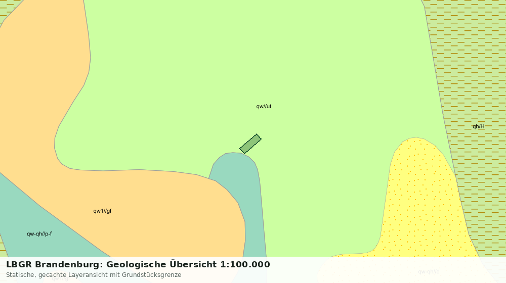 Statische Kartenansicht: LBGR Brandenburg: Geologische Übersicht 1:100.000