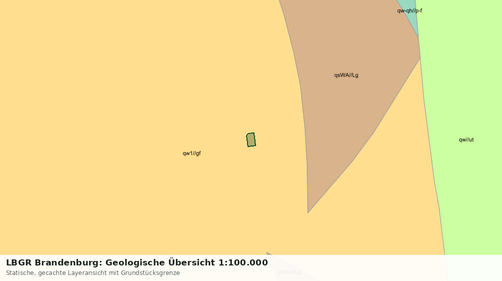 Statische Kartenansicht: LBGR Brandenburg: Geologische Übersicht 1:100.000