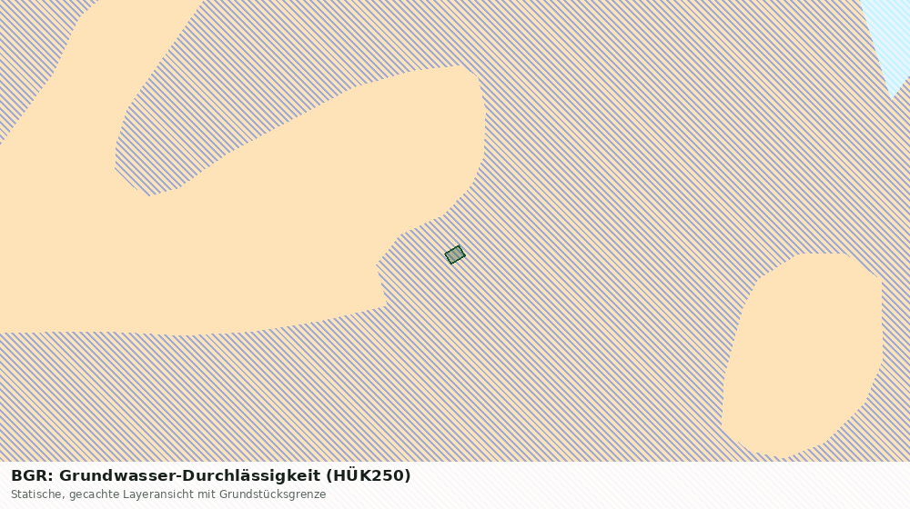 Statische Kartenansicht: BGR: Grundwasser-Durchlässigkeit (HÜK250)