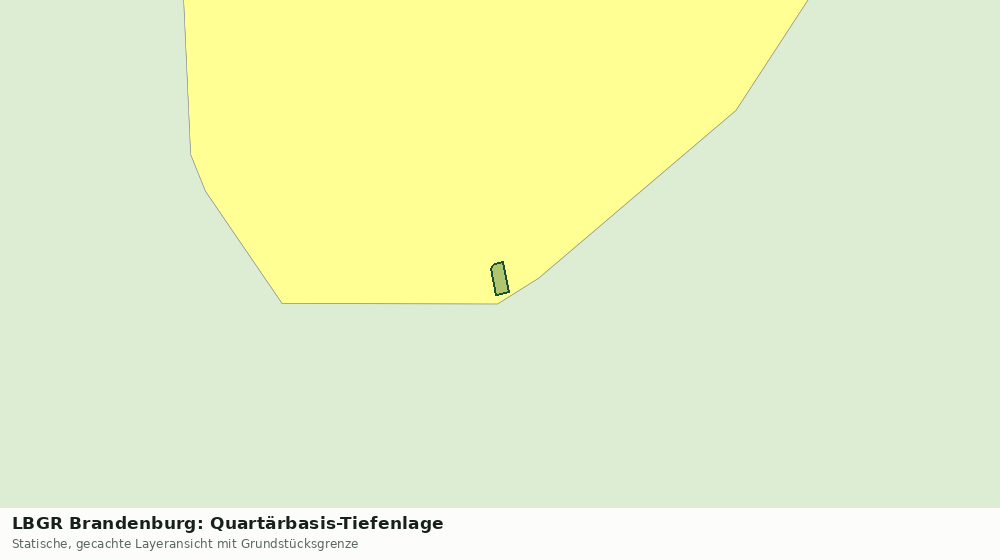 Statische Kartenansicht: LBGR Brandenburg: Quartärbasis-Tiefenlage