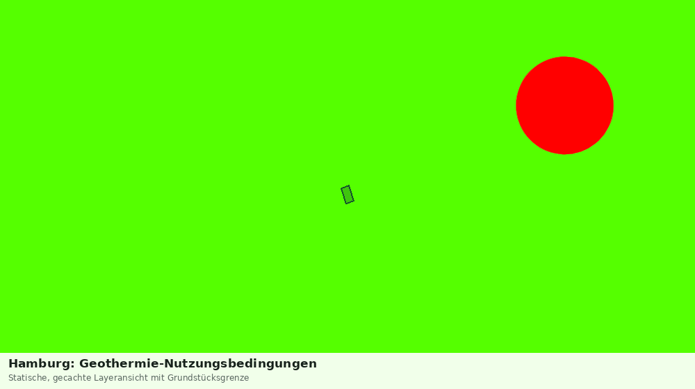Statische Kartenansicht: Hamburg: Geothermie-Nutzungsbedingungen