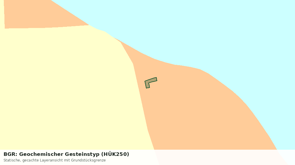 Statische Kartenansicht: BGR: Geochemischer Gesteinstyp (HÜK250)