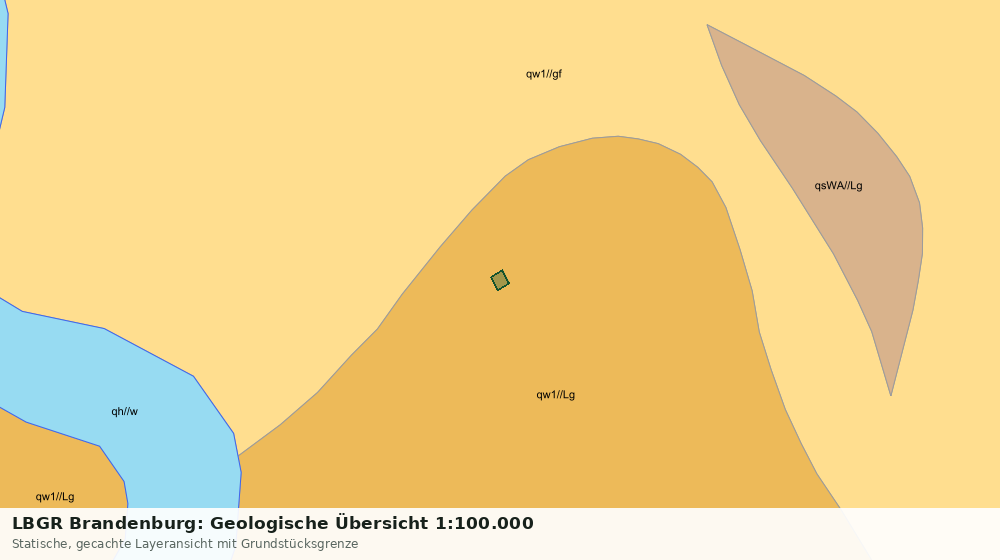 Statische Kartenansicht: LBGR Brandenburg: Geologische Übersicht 1:100.000