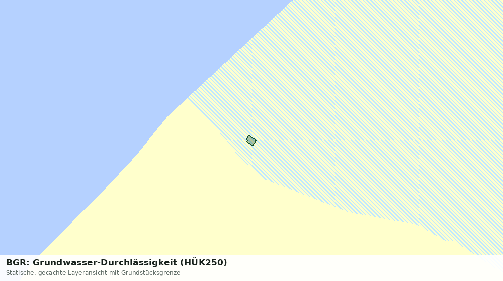 Statische Kartenansicht: BGR: Grundwasser-Durchlässigkeit (HÜK250)