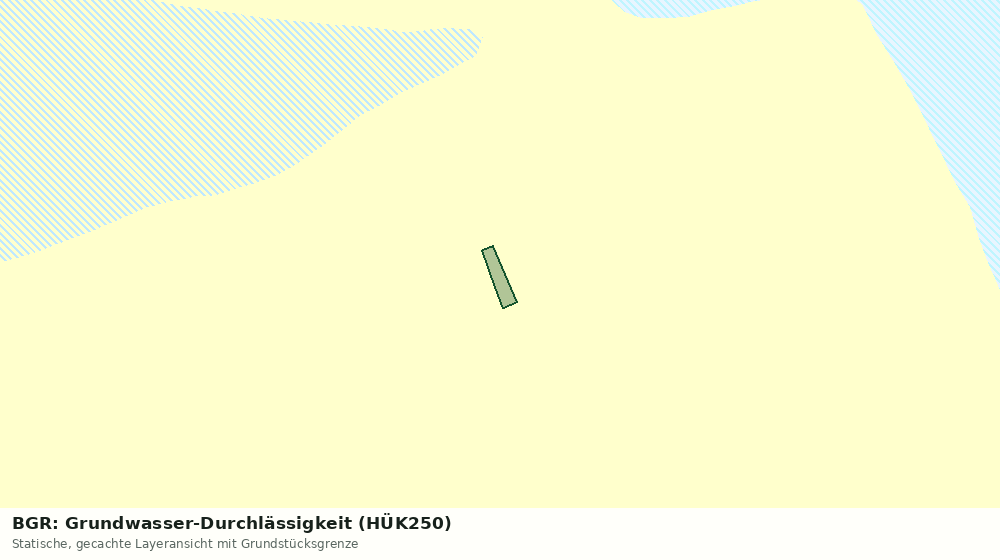 Statische Kartenansicht: BGR: Grundwasser-Durchlässigkeit (HÜK250)