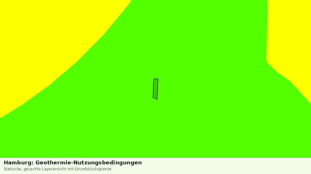 Statische Kartenansicht: Hamburg: Geothermie-Nutzungsbedingungen