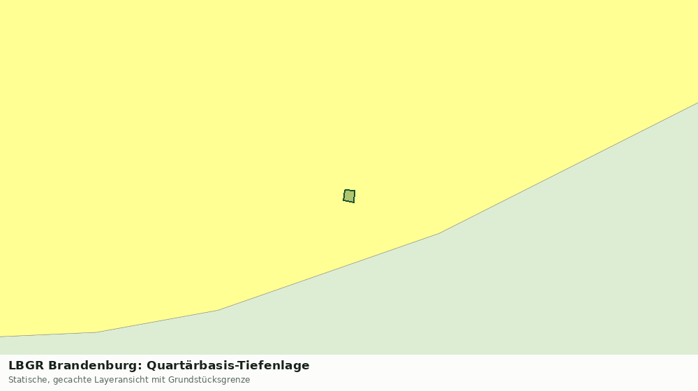 Statische Kartenansicht: LBGR Brandenburg: Quartärbasis-Tiefenlage