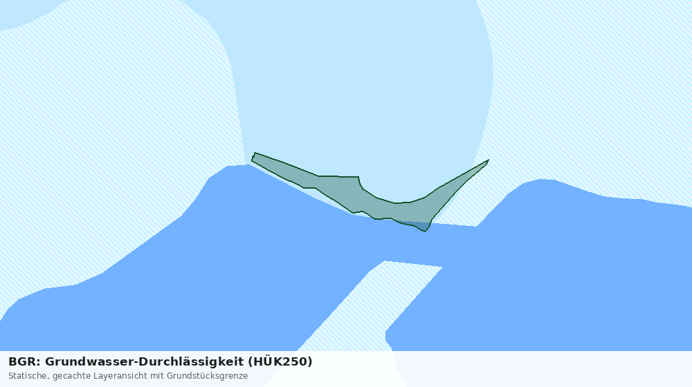 Statische Kartenansicht: BGR: Grundwasser-Durchlässigkeit (HÜK250)