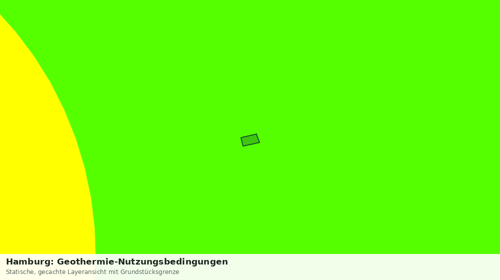 Statische Kartenansicht: Hamburg: Geothermie-Nutzungsbedingungen