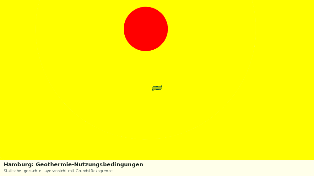 Statische Kartenansicht: Hamburg: Geothermie-Nutzungsbedingungen