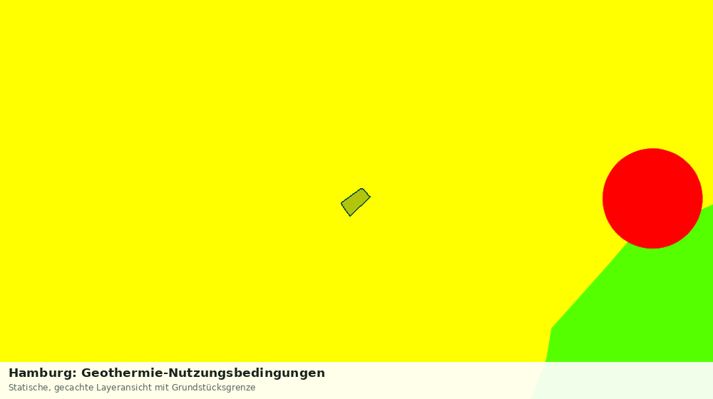 Statische Kartenansicht: Hamburg: Geothermie-Nutzungsbedingungen